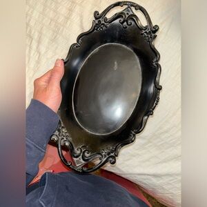 Black decorative tray